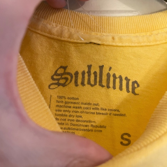 SUBLIME Yellow Sun Tee BRAND NEW! - Picture 2 of 4